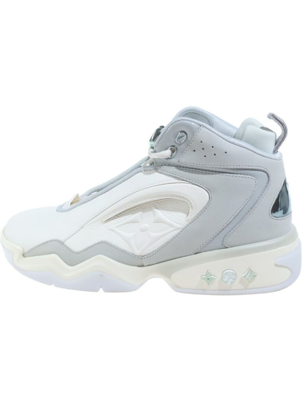 Louis Vuitton LV 2 Line Sneakers High Cutsneakers Gray